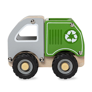 Игрушечный мусоровоз LUKNO, зелёный